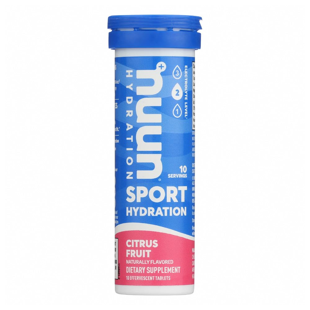 Nuun Active Citrus Sadje Elektrolit Okrepljene tablete za pijačo (6-Pack po 10)