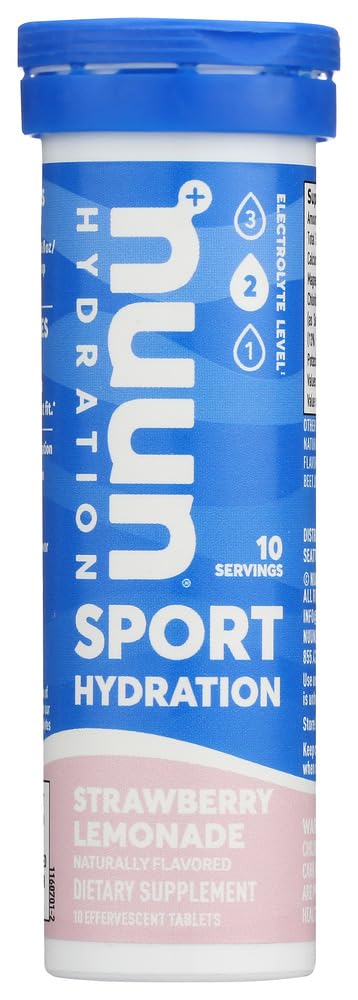 Nuun Hydration: Strawberry Lemonade Electrolyte Drink Tablets (2 Tubes of 10 Tabs)
