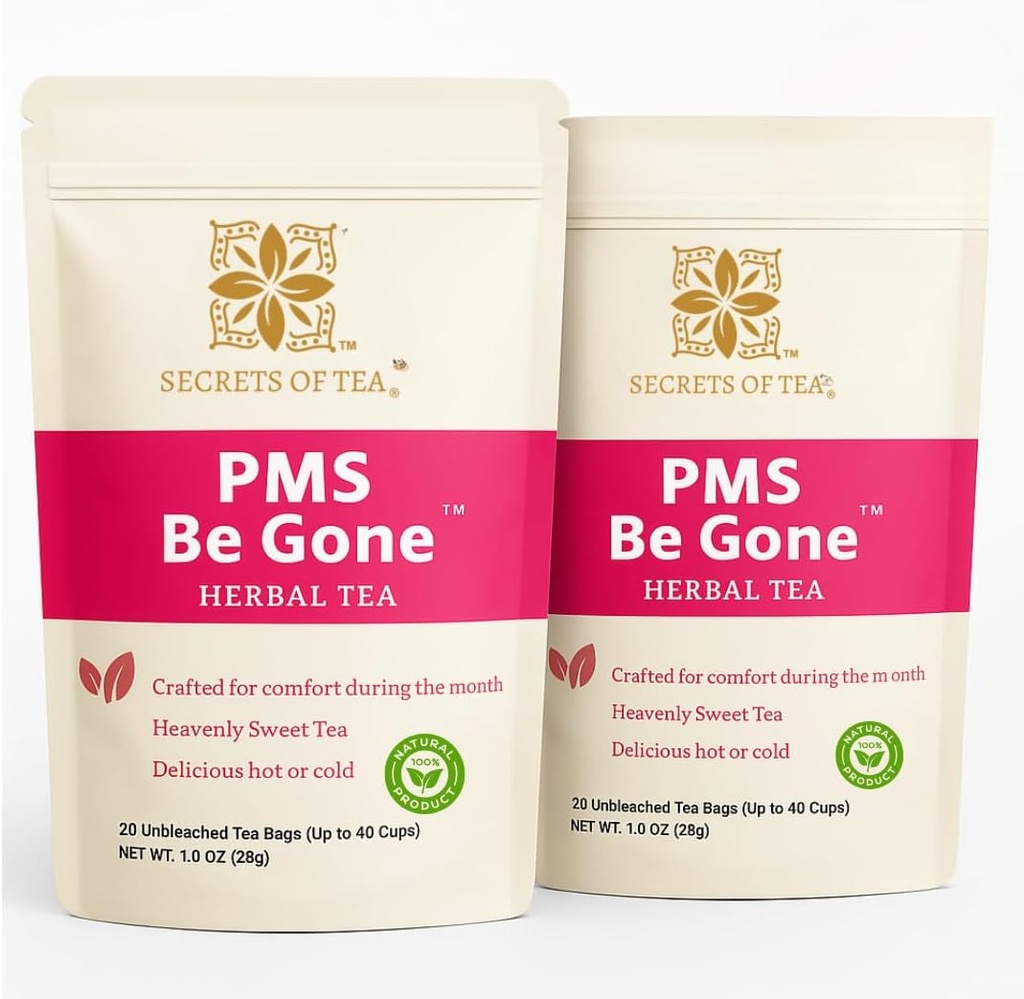 Skrivnosti čaja PMS čaj za ženske in najstnike - naravni USDA Ekološki kofein Free Zeliščni čaj - 80 Servings- 40 Count(2 paket)