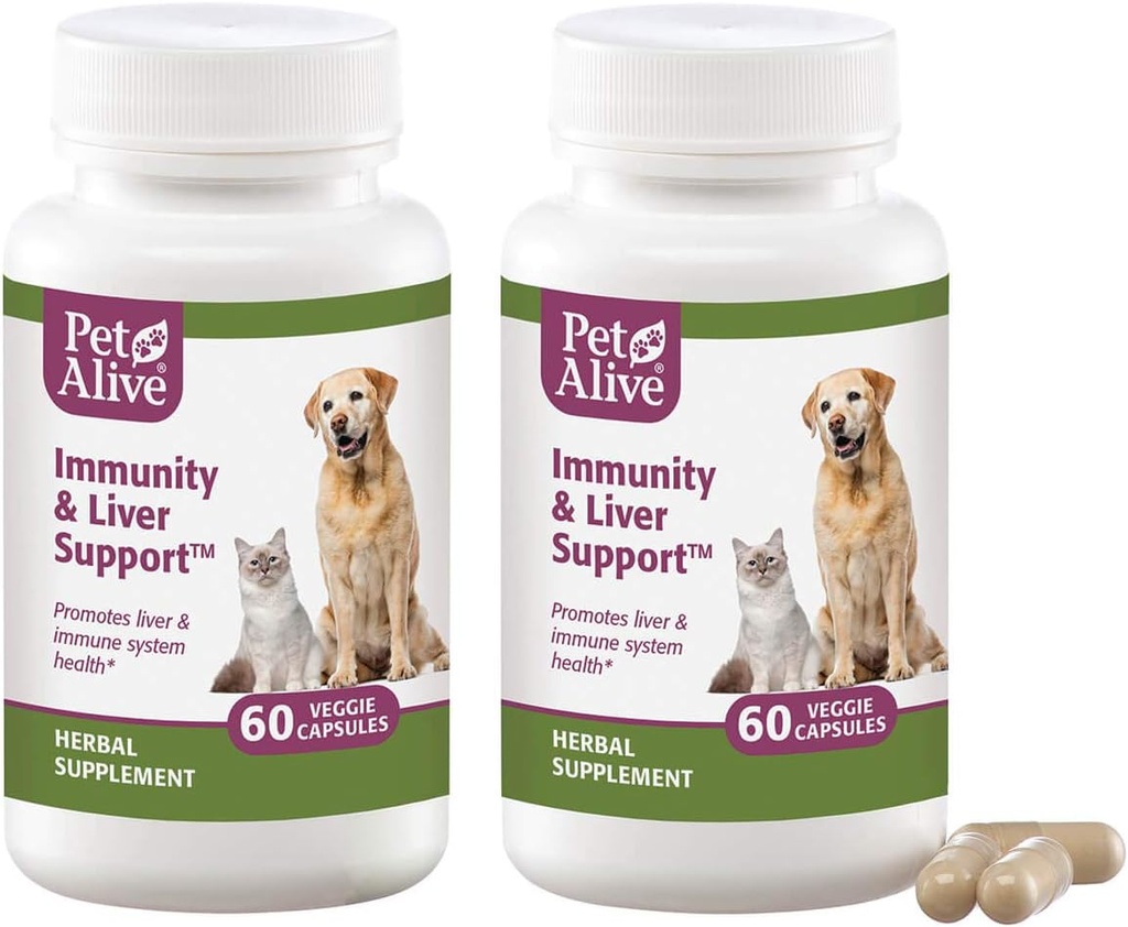 PetAlive Immuniteta in podpora jeter Veggie Cap 2 Pack