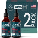 E2H Red Banded Polypore Extract - Gobe dodatek formula za imuno podporo, Prebavno zdravje, energijo in naravno imuniteto Boost (2 steklenice)