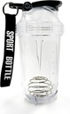 Blender Shaker steklenica, 500ml/16oz, Pomivalni stroj varno, Shatterproof, Prenosni Pre Workout Whey Protein Drink Cup, Mixes Cocktails Shakes, darila za moške ženske, bela slon darila za odrasle