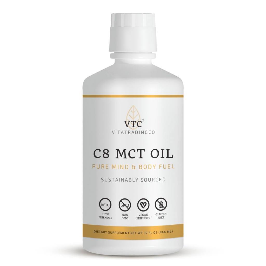 VTC VitaTradingCo. 100% Pure C8 MCT Oil 