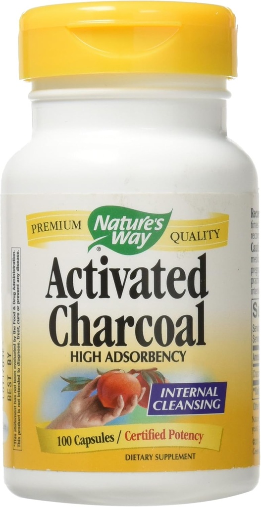 Aktivna naravna pot Charcoal; 560 mg Charcoal na odmerek; 100 kapsul