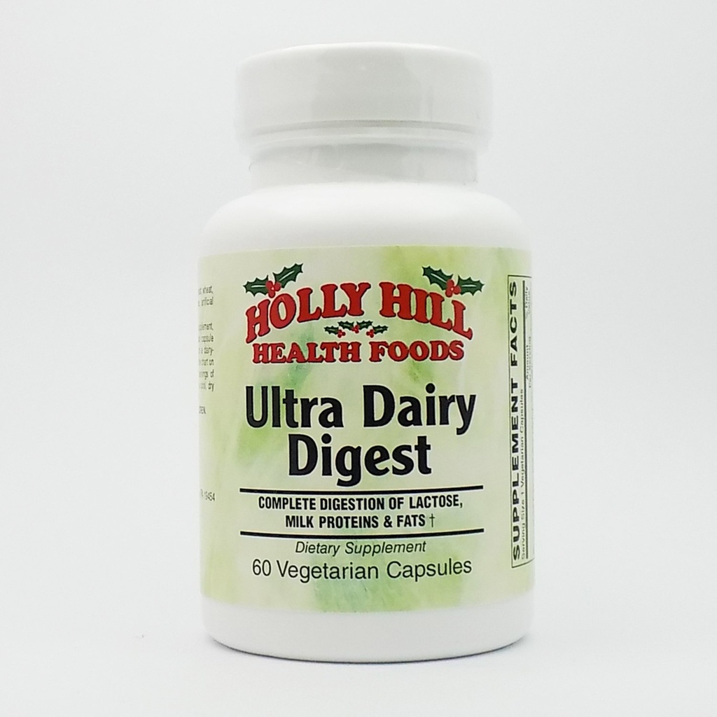 Holly Hill Health Foods, Ultra Dairy Digest, 60 vegetarijanskih kapsul