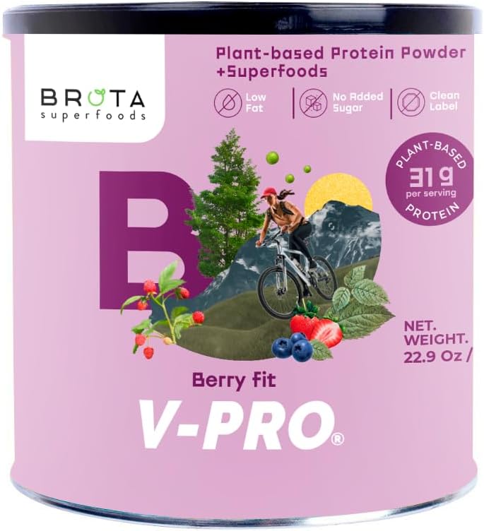 Vegan Protein Powder - Na rastlinah osnovani proteini za energijo in mišice Boost - čisto tresenje v mešanici jagod