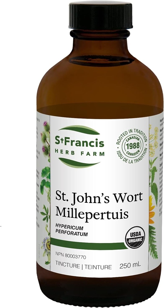 St. Francis Herb Farm St. John's Wort Herbal Tinkture Liquid 