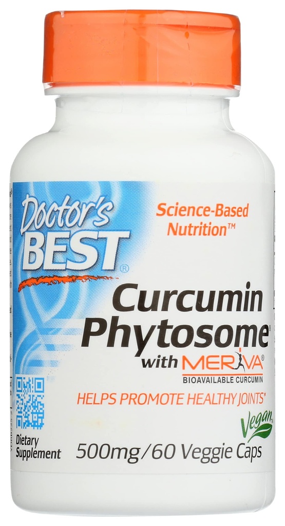 Zdravniki Najboljši Curcumin Phytosome z Merivo, Non-GMO, Vegan, 60 Veggie kapsule (paket po 1)