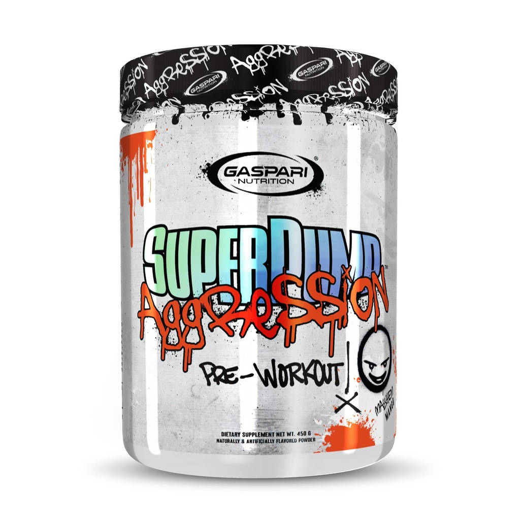 Gaspari Nutrition SuperPump Agresion Pred-workout: Energija, Fokus, vzdržljivost in okrevanje, s Kreatin in kofein (25 Servings, Mayhem Mango)