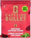 Kofein Bullet 4 Mint Caffeine Candies = 400mg Kofein Kick, hitreje kot energetiki geli in kolesarjenje Chews za sredino Race vzdržljivosti šport in igranje kofeina energije Boost