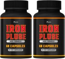 (2 pakiranji) Kapsule železapulse Max Formula, podporne kapsule železapulze Max, tablete železovega pulza, tablete železove pulze, tablete za podporo železovega pulza, pakiranje po 2