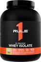 Pravilo 1 R1 beljakovine Izolat sirotke s 25 g beljakovin in 6 g BCAA izključno iz izoliranih in hidroliziranih virov za regeneracijo vadbe (5 funtov*, banana Crème)