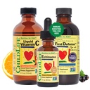 CHILDLIFE ESSENTIALS Imunska podpora 3-Pack - Tekoči vitamin C, prva obramba, in Echinacea - Imunsko povečanje dopolnila za dojenčke, malčki, in otroci