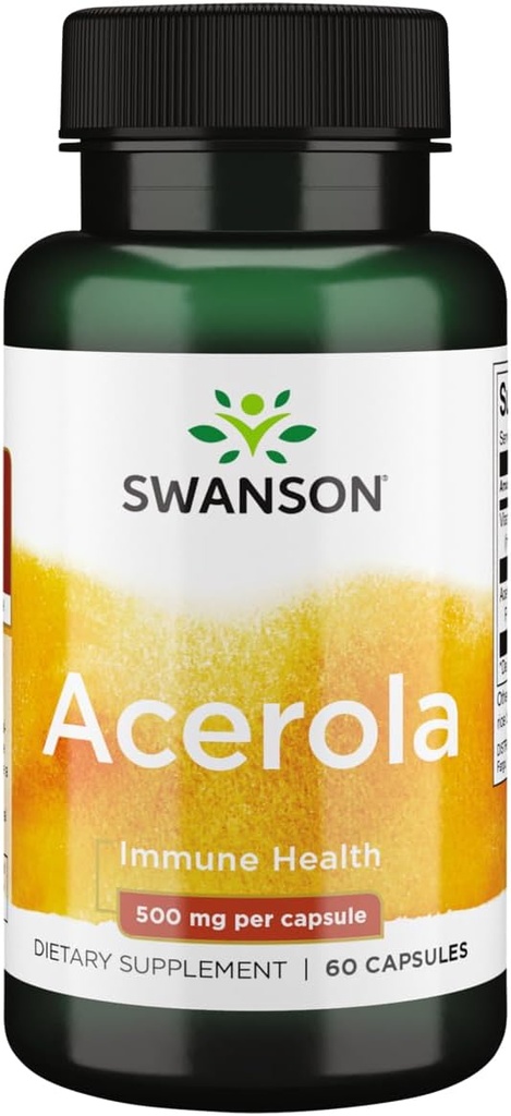 Swanson Acerola 500 Milligrams 60 kapsul