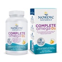 Nordic Naturals Complete Omega-D3, limonina aroma - 120 mehki geli - 565 mg Omega-3 + 70 mg GLA + 1000 i.e. vitamin D3 - EPA & DHA - zdrava koža, kognitivni, pozitivni razpoloženj - Non-GMO - 60 servingov