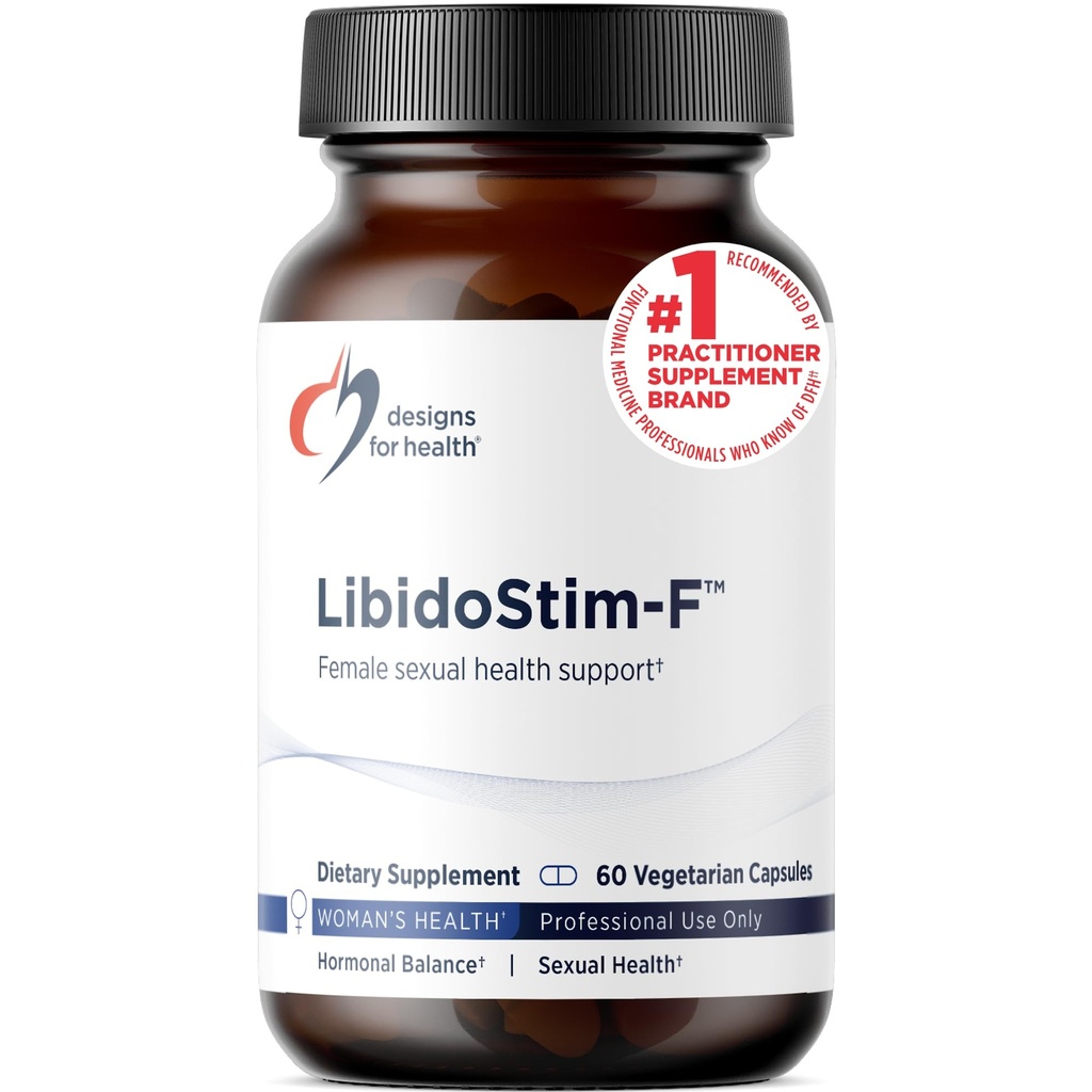 Designs for Health LibidoStim-F - Formula za ženske s Tribulus, DHEA + Ginkgo Biloba - Non-GMO + Soy Free ženski zdravstveni dodatek (60 kapsul)
