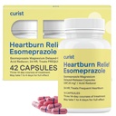 Curist Esomeprazol 20 mg Kapsule Zapoznelo sproščanje - Refluks kisline Medicina za zgago Relief - 42 Število kapsul - Relief kisline Reflux