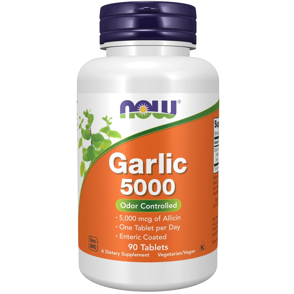 Zdaj prehranska dopolnila, česen 5.000 (Allium sativum), Enteric Coated, Odor nadzorovan, 90 tablet