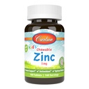 Carlson - Otroški žvečljivi cink, 5 mg, zdravstvena podpora, naravna mešana jagodna aroma, 160 tablet