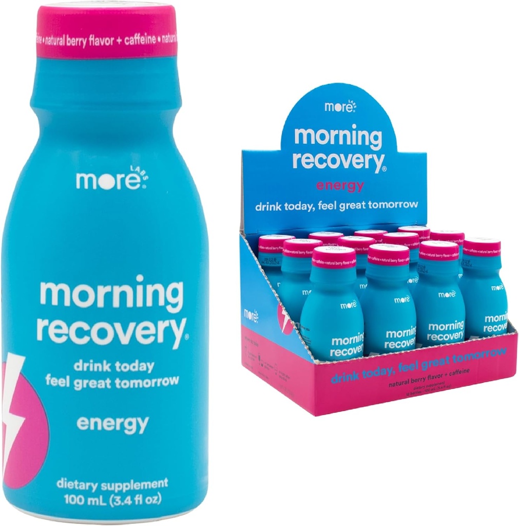 Jutranja regeneracija, Elektrolit z energijo, Mlečni Thistle Drink Prorietary Formulation to Hydrate Med pitjem, Zelo topen tekočine DHM, Non GSO, Vegan, Gluten-free, Berry, Pack po 12