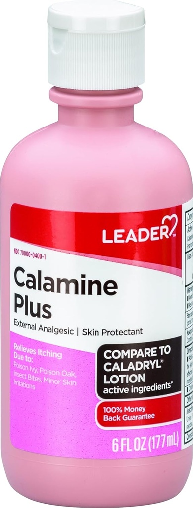 LEADER Kalamin Anti-srbeča losjon, Medicated zunanje analgetične kože Zaščitna losjon za hitro delujoče srbečica Relief, Strupena bršljan, Insect Bites, Chicken Pox (1, roza)