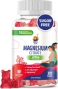 Magnezij Gumiji za otroke in odrasle - 200mg - Mirni Magnezijev žvečenje - Magnezijev Citrat Žvečljivi dodatek za Mood & Mišična podpora