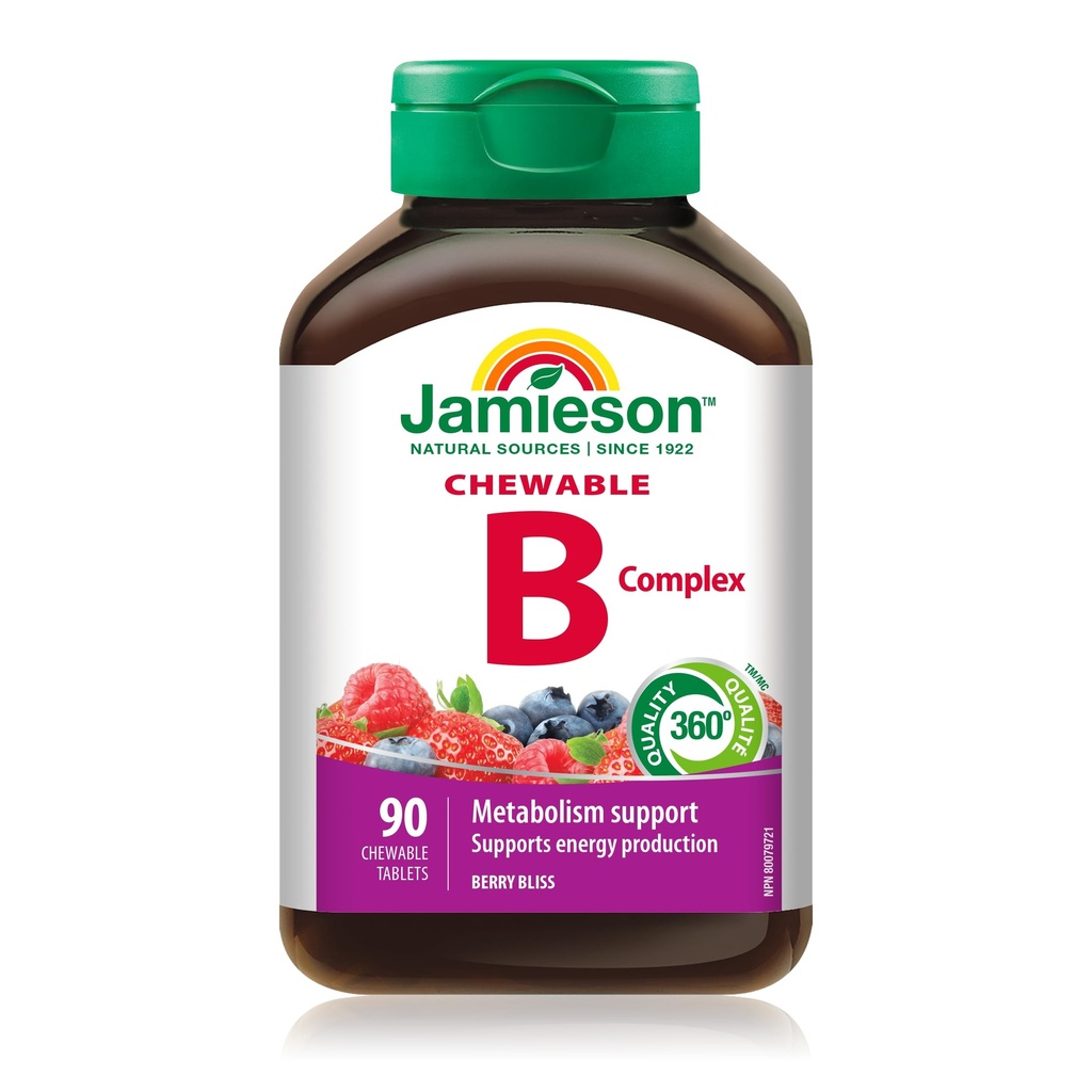 Jamieson okusna žvečljiva Formula B Complex Berry Bliss 90 tablete