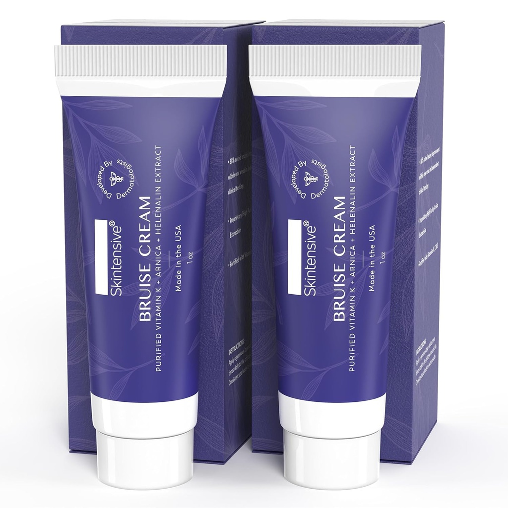 SKINTENSIVE Arnica Bruise krema za tanko kožo - vlažilni, vitamin K C in E, Obnova kože, 1 oz (2 pakiranje)