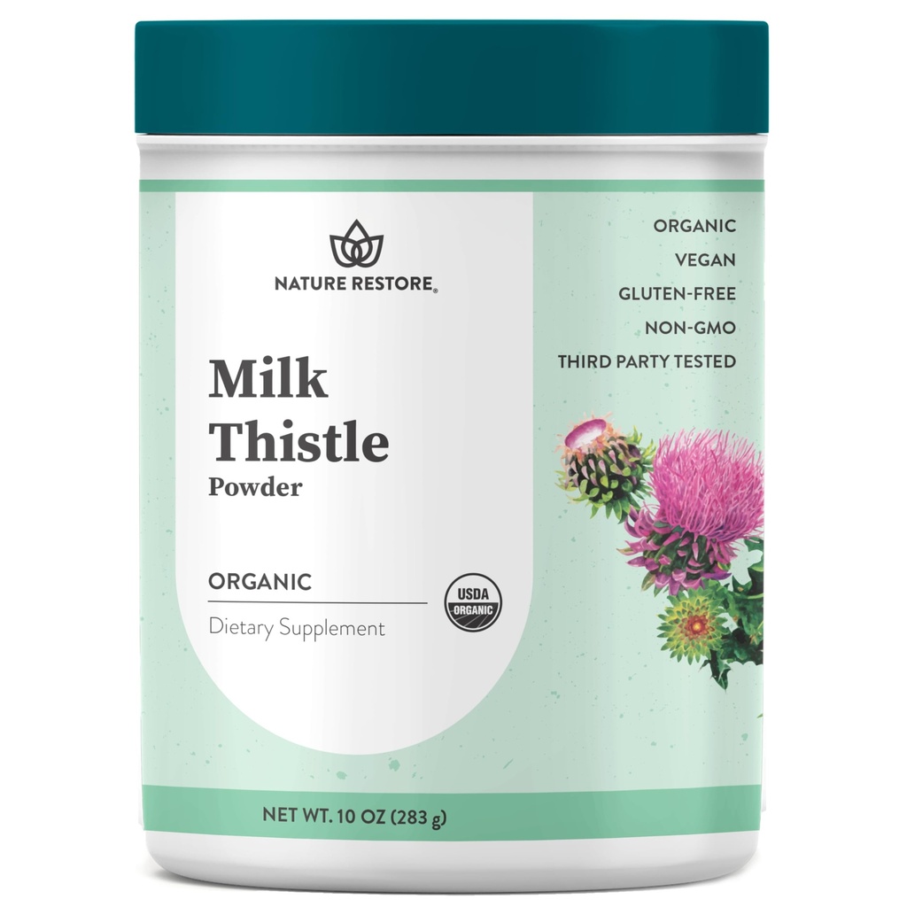 Narava Obnova USDA Certified Organic Milk Thistle Seme v prahu, 10 Ounces, Packaged v Kaliforniji