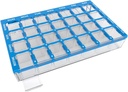EZY DOZE tablete Organizator tedenski (7-dan), Medicine Planner, Vitamin Box, Majhni predelki z Easy polnilno pladenj primeru, 4 krat na dan, Enostaven za uporabo zabojnikov, Clear Lids, Blue, BPA brezplačno