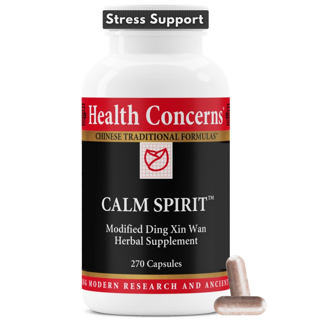 Zdravstvene skrbi miren duh - Stress Relief dodatek s kitajsko zeliščno mešanico - podpira miren razpoloženje, & čustveno Wellness - Magnezij Glycinate & Hawthorn Extract - 270 Kapsula