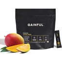 Gainful Hydration Powder Packets, Kofein brezplačno s ključnimi elektroliti magnezij in natrij, energijska podpora, nizek sladkor, tropski mango, 21 palice