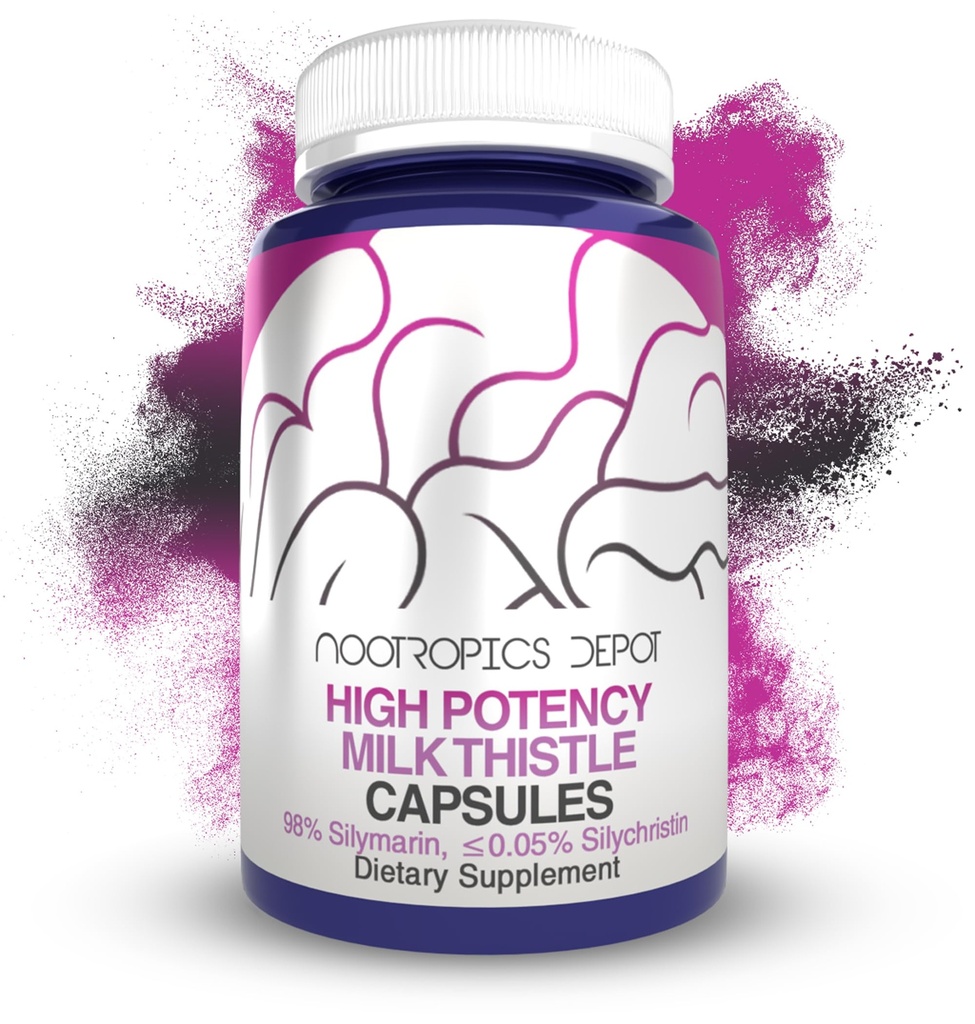 Nootropics Depot Visoko potentno mleko Thistle Extract Kapsule 