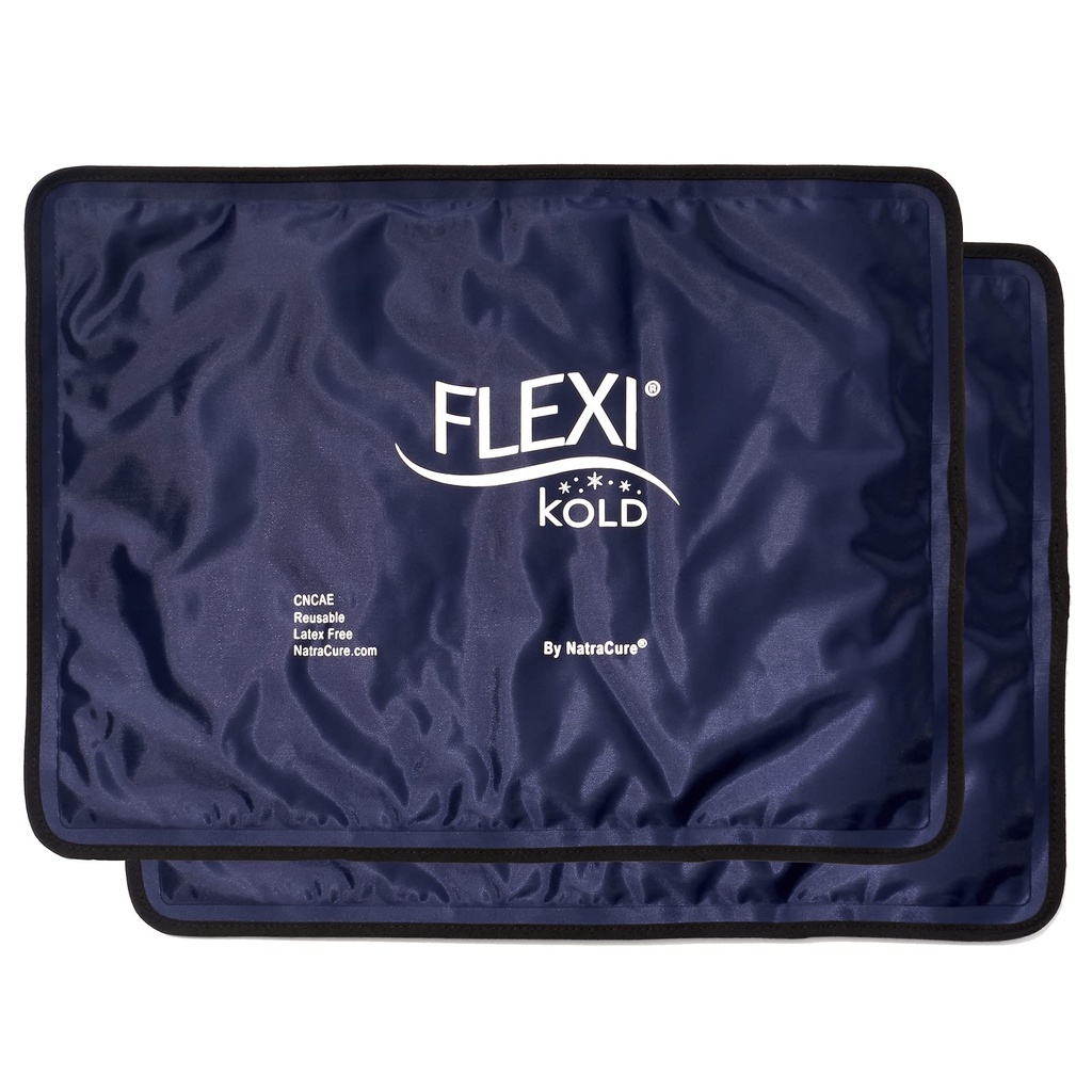 2 FlexiKold Gel Ledeni paketi (Standardni veliki: 10, 5" x 14, 5") - Rearabe Cold Pack za poškodbe, za lajšanje bolečine v hrbtu, Migrena Relief Pad, Po operaciji, Postpartum, Glavobol, Rama - 6300-COLD 2PK