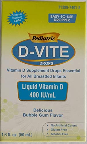 Pediatrični D-Vite tekoči vitamin D 400 i.e./ml (50 ml) - okus žvečilnega gumija