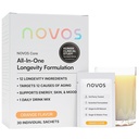 NOVOS jedrna Longevity Mix, proti staranju dodatek, pijača v prahu Packet Orange Flavor - podpora koži, energija, razpoloženje, spanje in kognitivna podpora - 30 Serving