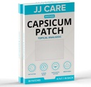JJ CARE Capsicum Patch (40 PCS), 4,7" x 7,1" Pomirjujoča Capsaicin Patch, Capsicum obliži za vratu, ramena, bolečine v mišicah- 8 ur Relief