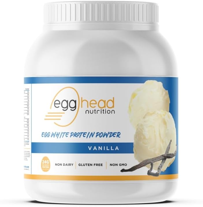 Egghead Nutrition - Beljakovine iz jajc - 24 G (Grams) 3,3 funt, nemlečni, brez glutena, brez GSO, Izdelano v ZDA (Vanilja)