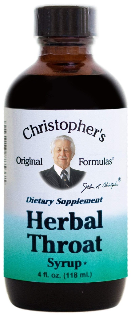 Christopher's Original Formulas Herbal Throat Syrup - 4 oz | Gentle, Herbal Support for Seasonal Wellness