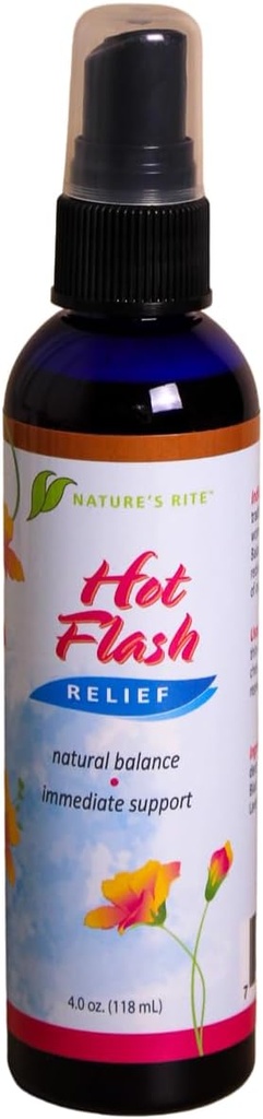 Narava Rite Hot Flash Relief Cooling Spray, 4 oz – Naravna rastlinska meglica za žensko udobje, osvežilna podpora za vroče Flashe – Made in USA