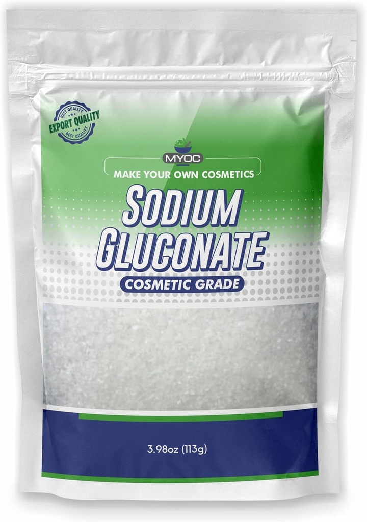 Prašek natrijevega glukonata – 113 Gm (3.98 Oz), čisti natrijev glukonat za kožo, natrijev glukonat kozmetična stopnja, izdelovanje mila, natrijev glukonat za kozmetični, natrijev glukonat v razsutem stanju