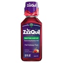 ZzzQuil, Tekočina za nočno spanje, 50 mg Difenhidramin HCl, št. 1 Znamka za pomoč v spanju, hitro spanje, nenavadna oblika, pomiritev Vanilla Cherry, 12 FL Oz