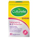 Kulturne probiotike za ženske s prebiotiki - 4-v-1 za vaginalno, digestivno, urinarno in imuno zdravje - pH ravnovesje, napihnjenost in plin Relief - dnevne vegetarijanske kapsule, Non-GMO - 30 Count
