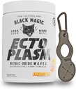 Black Magic Ecto Plasm - Sherbet Pop - ročni vžig črpalke, povečana hidracija & Vaskularnost (400g, 20 Scoops) z Enbanc Health Keychain