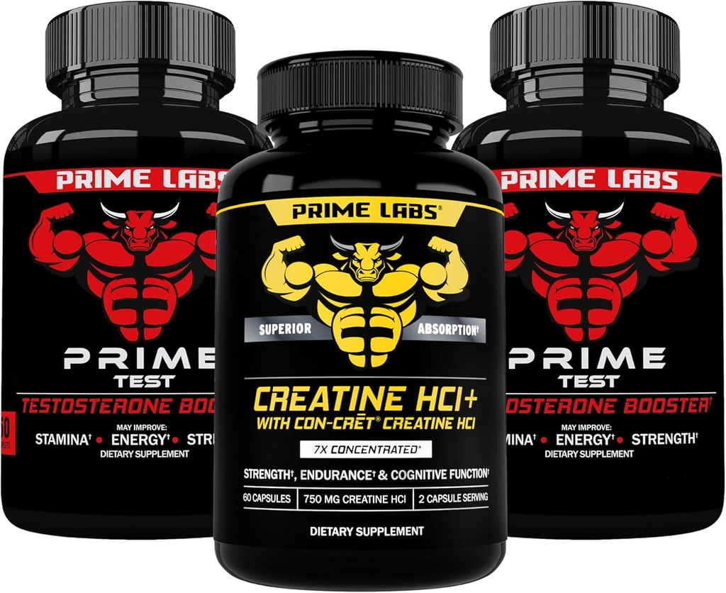 Prime Labs Prime Test (2-Pack) + Kreatine HCl kapsule (60-število)