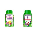 Vitafusion PreNatal Gummy Vitamini, Raspberry Limonada arome, Nosečnost Vitamini za ženske & Dodatna moč Vitamin B12 Gummy Vitamini za energijo Presnovna podpora