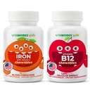 Otroci železo 10mg + vitamin C Žvečilni bonboni + vitamin B12 Žvečilni bonboni