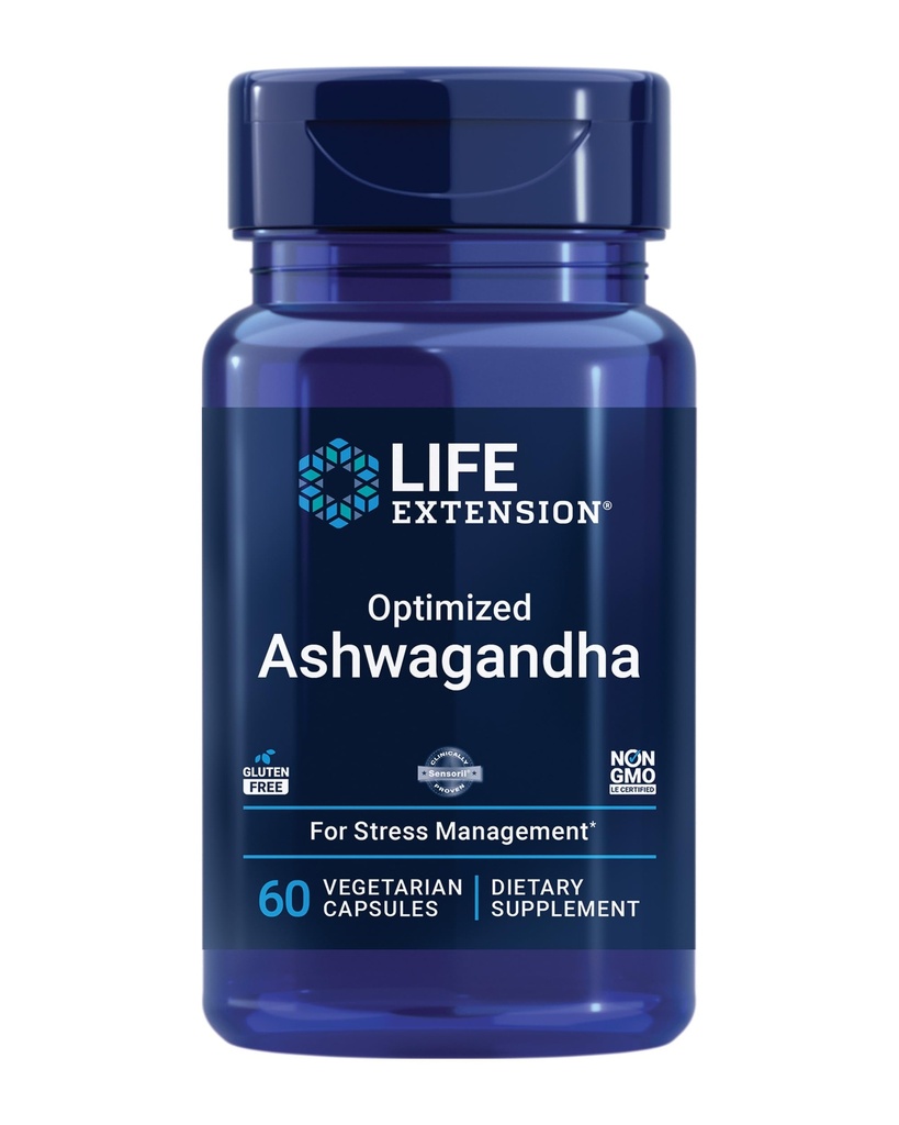 Life Extension Super Omega-3 240 Softgels & Optimizirano Ashwagandha 60 Kapsule - ribje olje, Stress Relief & Brain Support dopolnilo