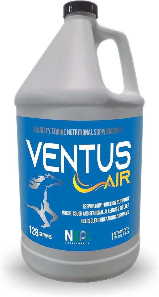Ventus Air - podpora za dihanje sluz kašelj alergije Dopolnilo za konje z NXP dopolnila - 1 Galon (128 oz)