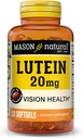 MASON NARAVNI lutein 20 mg z vitaminom E - zdrav vid in delovanje oči, podpira zdravje oči, 30 Mehkužci